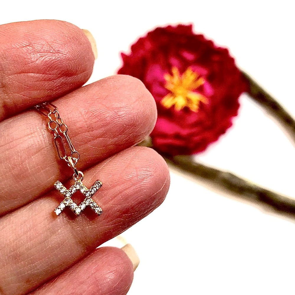 Aquarius Necklace, Constellation, Zodiac - Picture 3 of 7